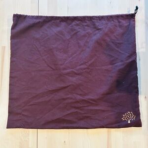 Mulberry Authentic Maroon Dust Bag | Gold Tree Logo Replacement